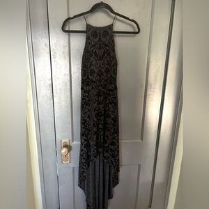 Black high low dress